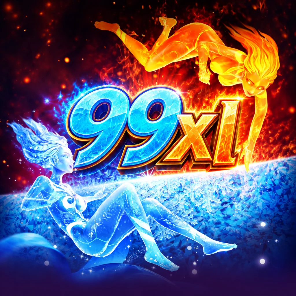 99xl menyajikan visual permainan bertema elemen es dan api Guardian of Ice and Fire